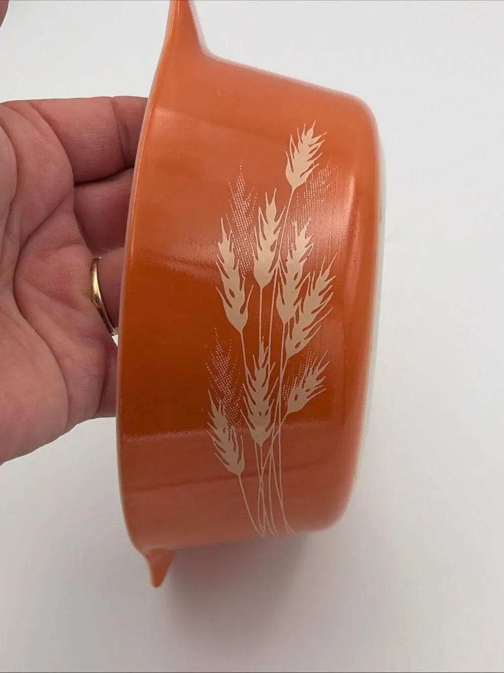 Vintage Pyrex Autumn Harvest Wheat 750ml Casserole Bowl 472-B W Lid 470-C
